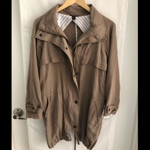 Lightweight Casual Anorak Jacket - Taupe